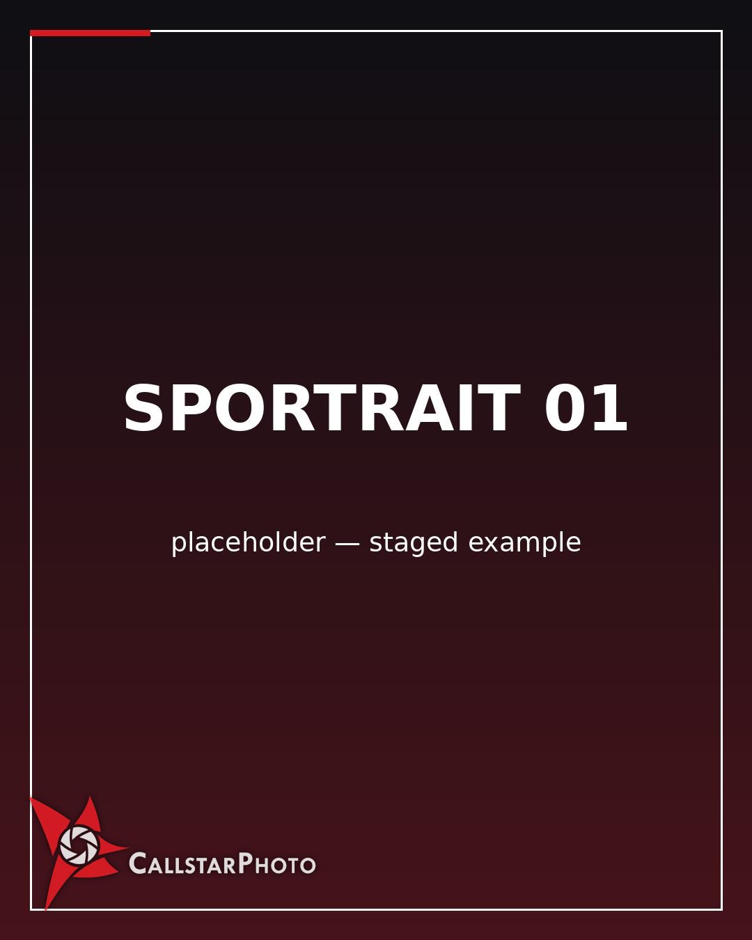 Staged Sportrait by Callstar Photo