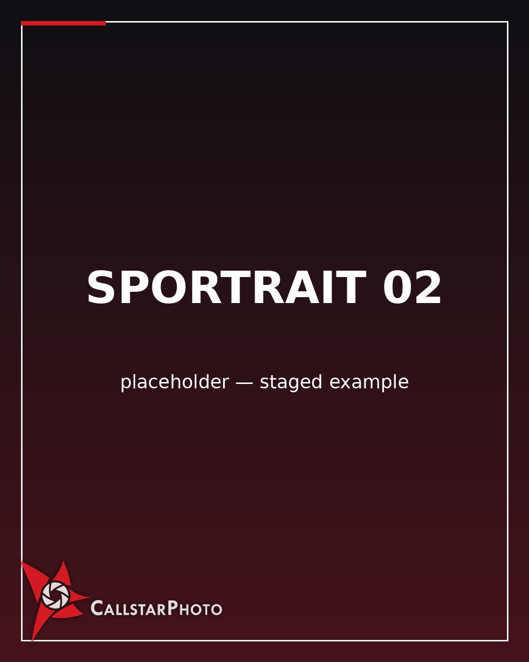 Staged Sportrait by Callstar Photo